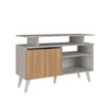 Rack TV Amuv Tokio Hasta 40" Blanco Café