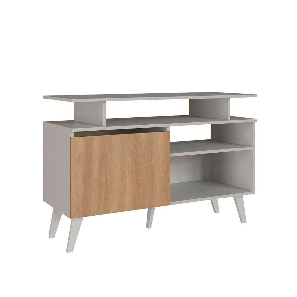 Rack TV Amuv Tokio Hasta 40" Blanco Café