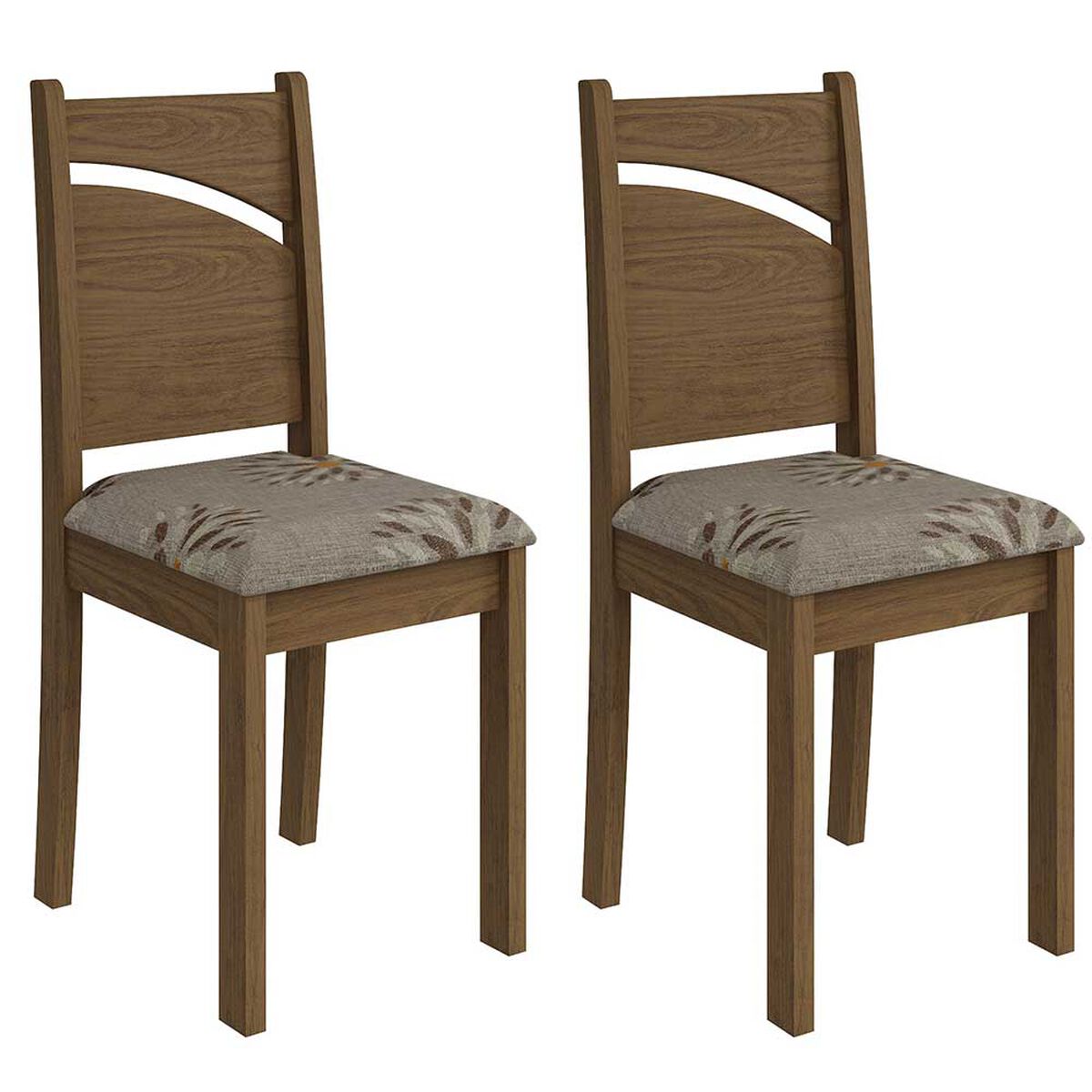 Juego de Comedor Jdo & Design Sully Nogal 4 Sillas