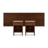 Cama Europea CIC Base Dividida 2 Plazas Excellence Plus + 2 Almohadas + Respaldo + 2 Veladores CIC 2 Plazas Alassio