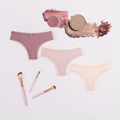 Pack 3 Culotte Intime Beige