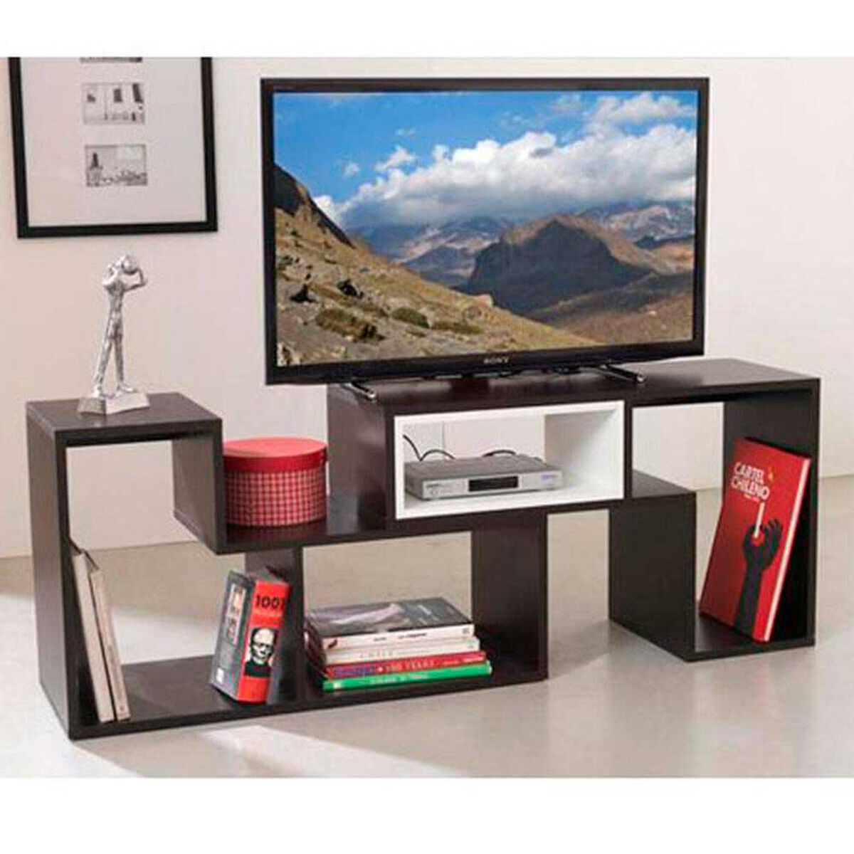 Rack Extensible + Biblioteca Beij&iacute;n + Mesa de Centro