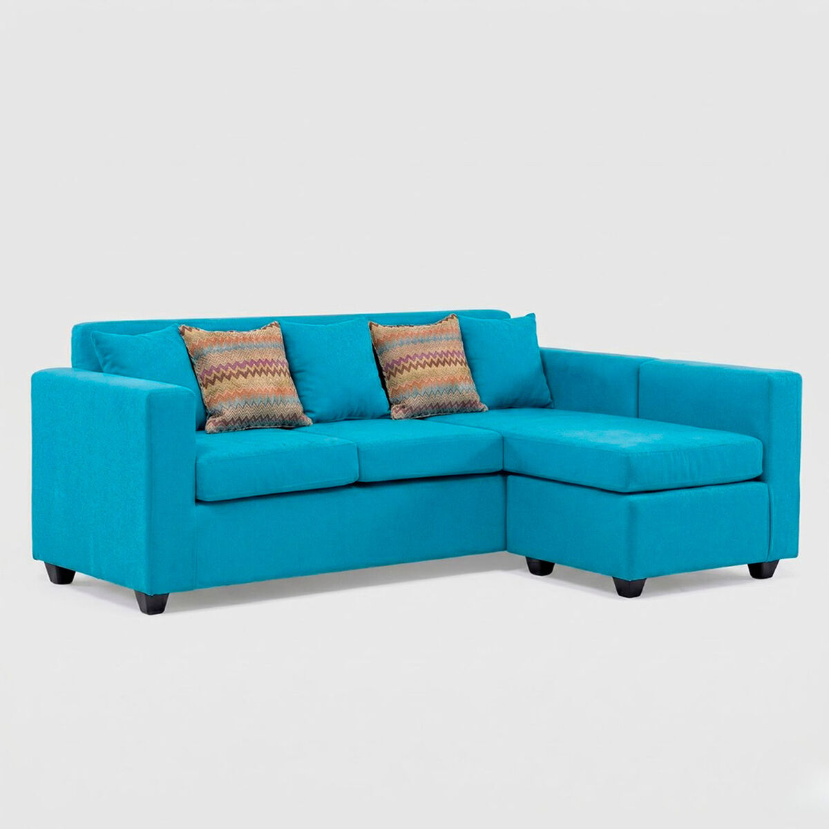 Seccional Muebles MPR Jazm&iacute;n 4 Cuerpos Turquesa