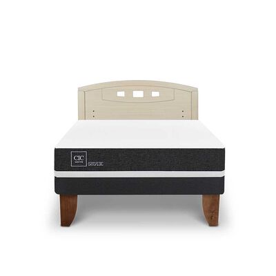 Cama Europea CIC 2 Plazas Ortopedic + Respaldo Gales Alpino