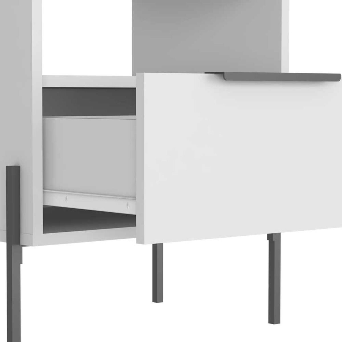 Velador TuHome White Collection 1 Cajón