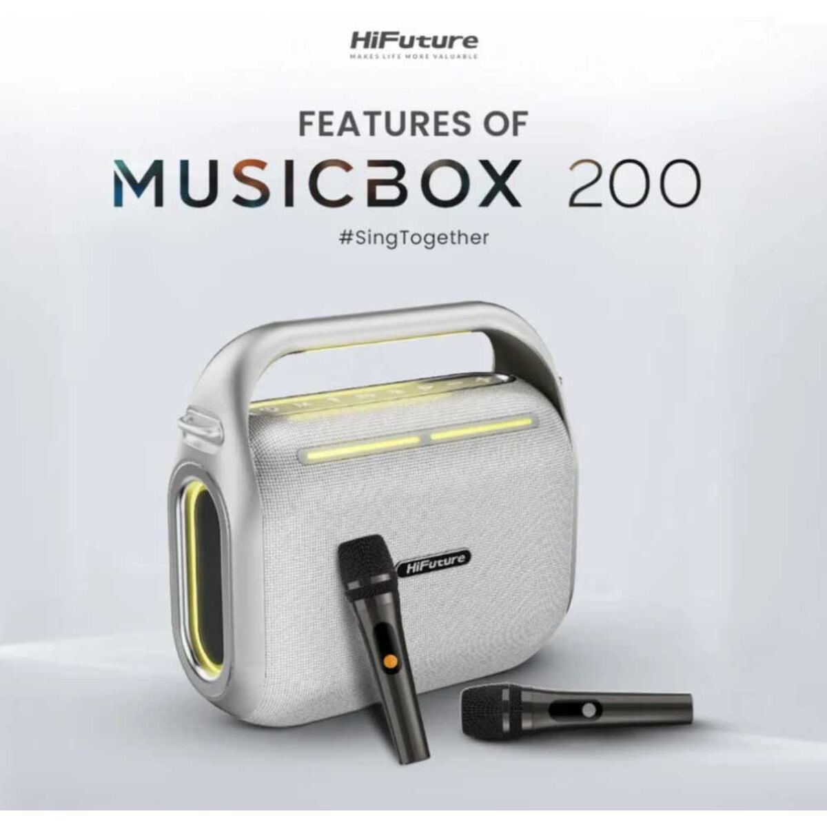 Parlante Bluetooth HiFuture MUSICBOX-SILVER_HBB16SL Plata