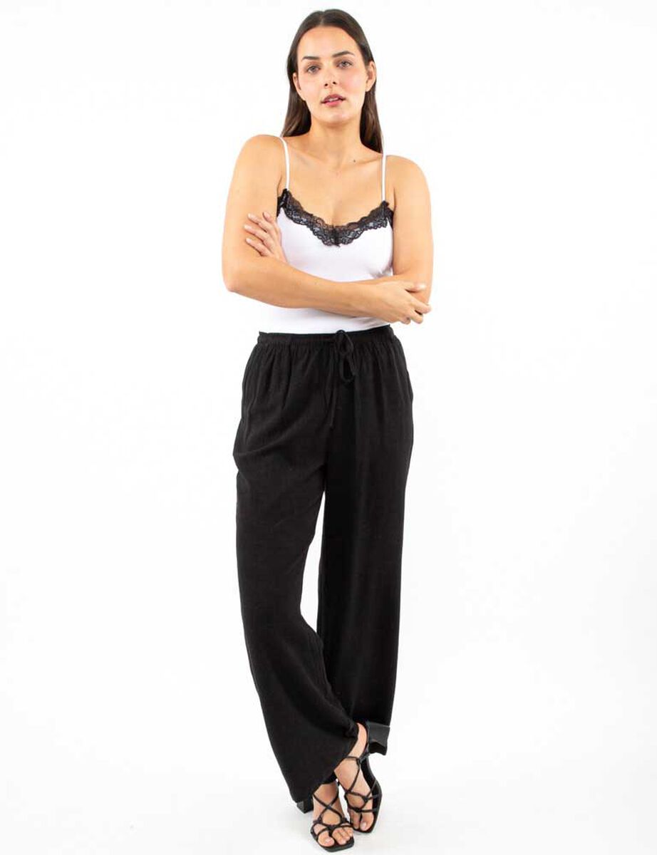 Pantal&oacute;n Lino Recto Mujer Zibel