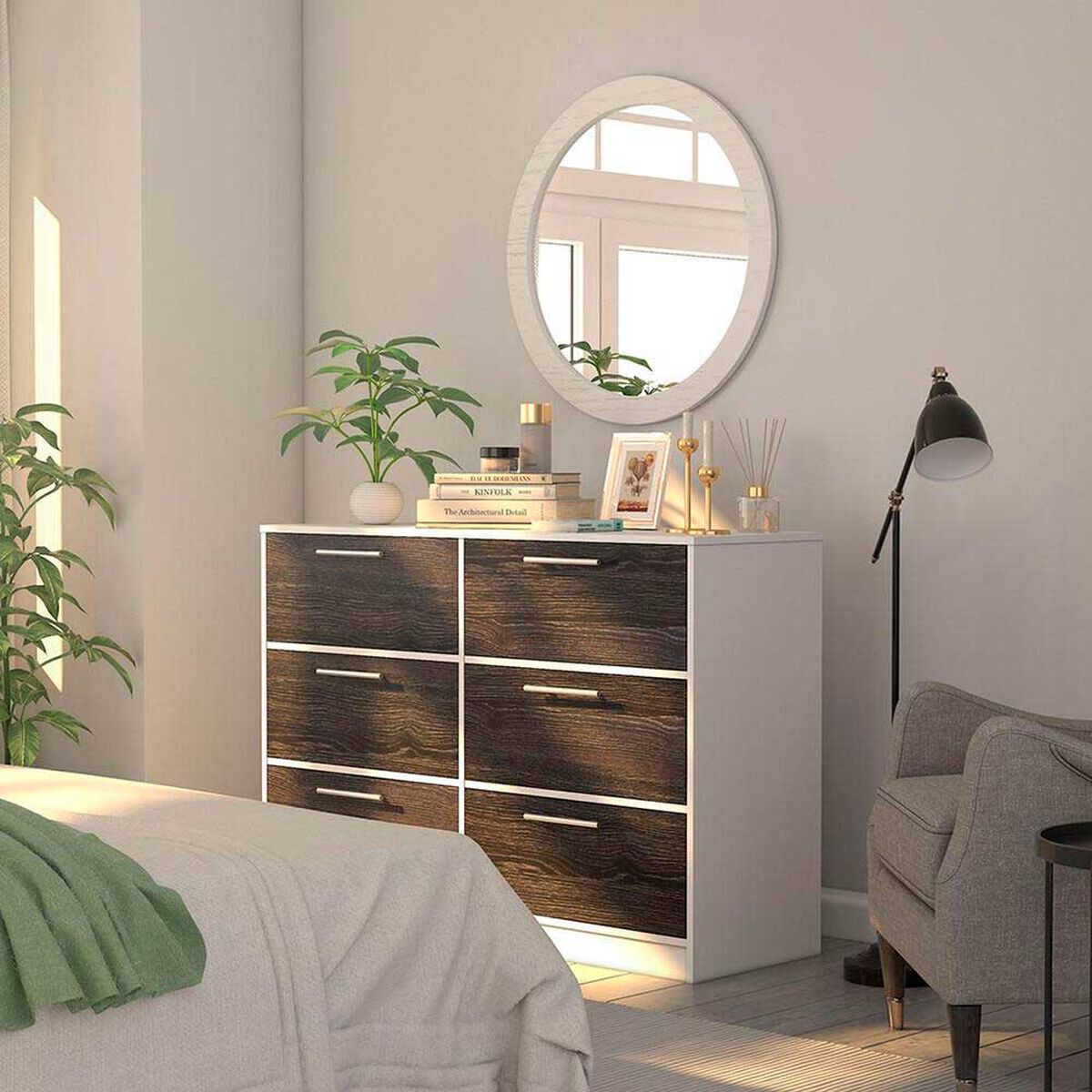 C&oacute;moda CIC Acacia 6 Cajones