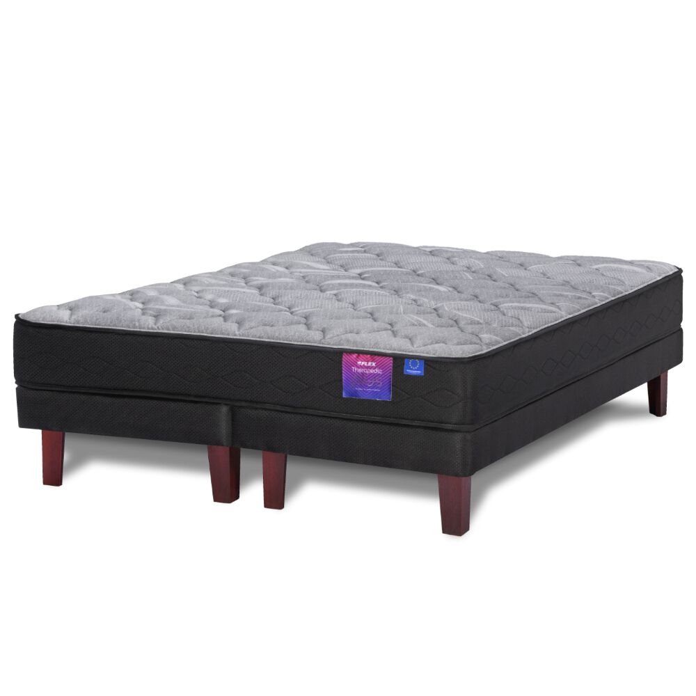 Cama Europea Flex Base Dividida King Therapedic Plus