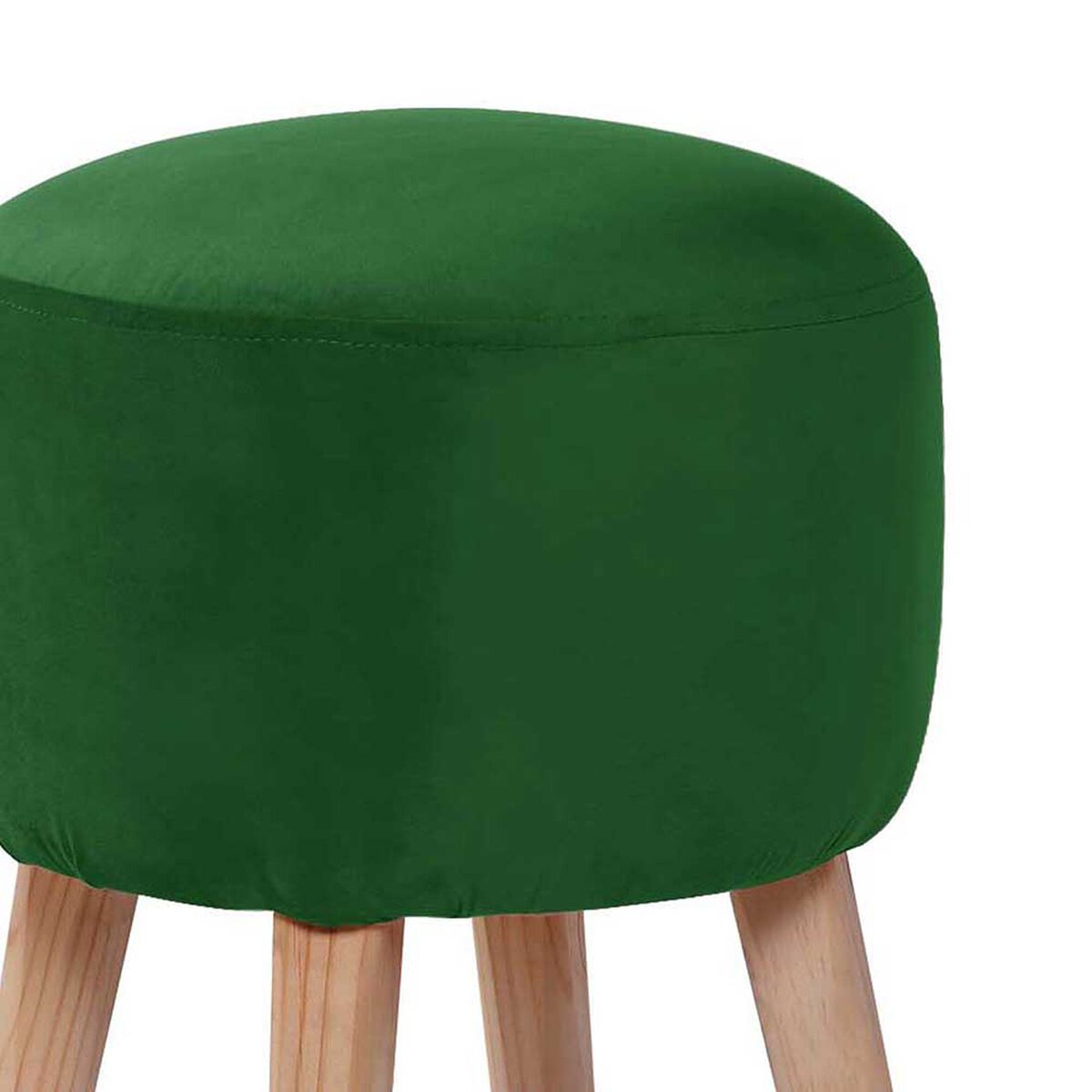 Pouf Latam Home Nantes Tela Velvet Verde