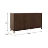 Buffet Roca Essencia 3 Puertas 3 Cajones Caoba