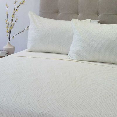 Imagen 2 del producto Quilt Doral 2 Plazas Liso Deluxe Crudo