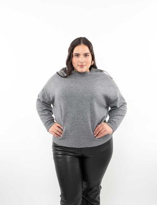 Imagen 1 del producto Sweater Mujer Extralindas Burdeo, Gris-Mel, Negro