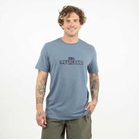 Polera Con Estampado Manga Corta Hombre Zibel Azul-Piedr, Blanco, Negro, Oliva