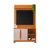 Centro Entretenimiento Almore Budapest Hasta 70" Cinamomo y Off White