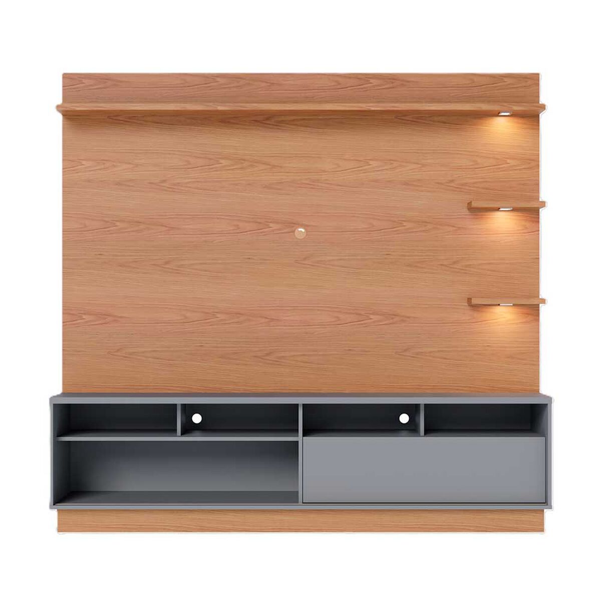 Home Tv Onessta Campeche Hasta 70" Freijo Cinza