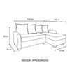 Seccional Derecho Living Factory Montreal 4 Cuerpos Caf&eacute;