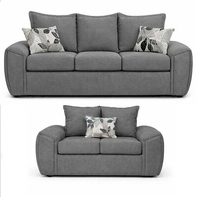 ELEGANT DETAIL Juego de Living Elegant Detail New Houston 3-2 Cuerpos Gris
