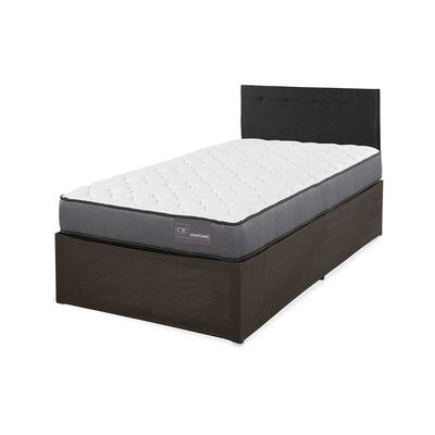 Imagen 2 del producto Cama Europea CIC Iron Smart 1,5 Plazas Anatomic + Respaldo Black Tapizado + Faldón