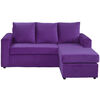 Sofá Seccional Bodevir BI-L 3 Cuerpos Morado