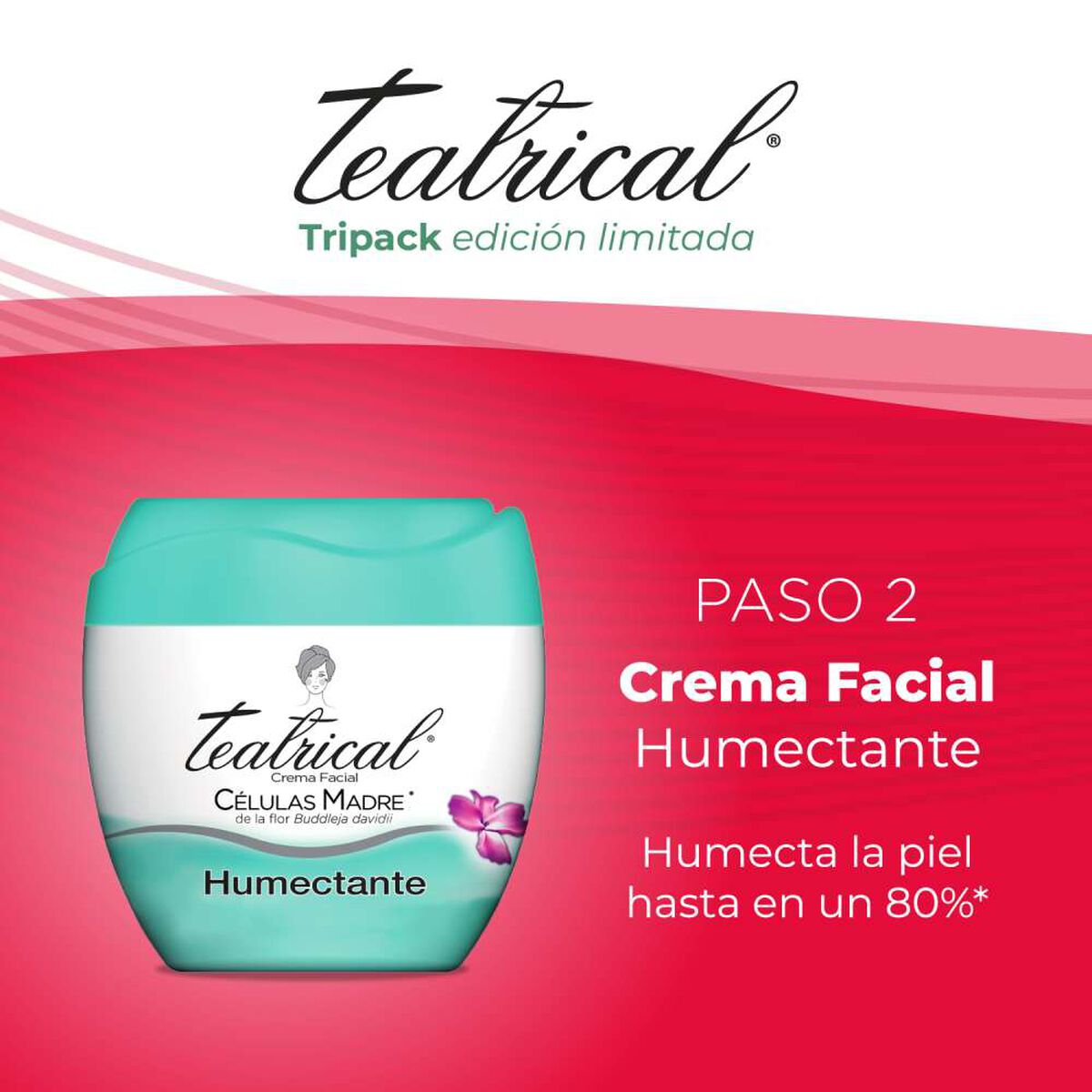 Pack Teatrical Agua Micelar + Humectante 100 ml + Antiarrugas de 100 ml