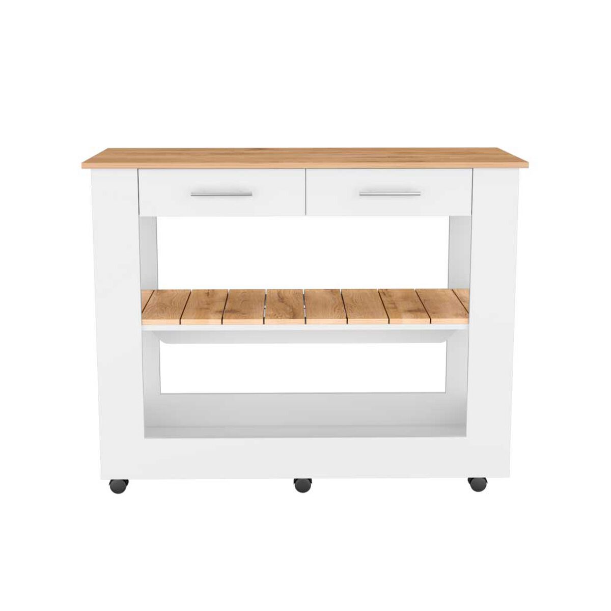Isla de Cocina TuHome Cala 2 Cajones Blanco