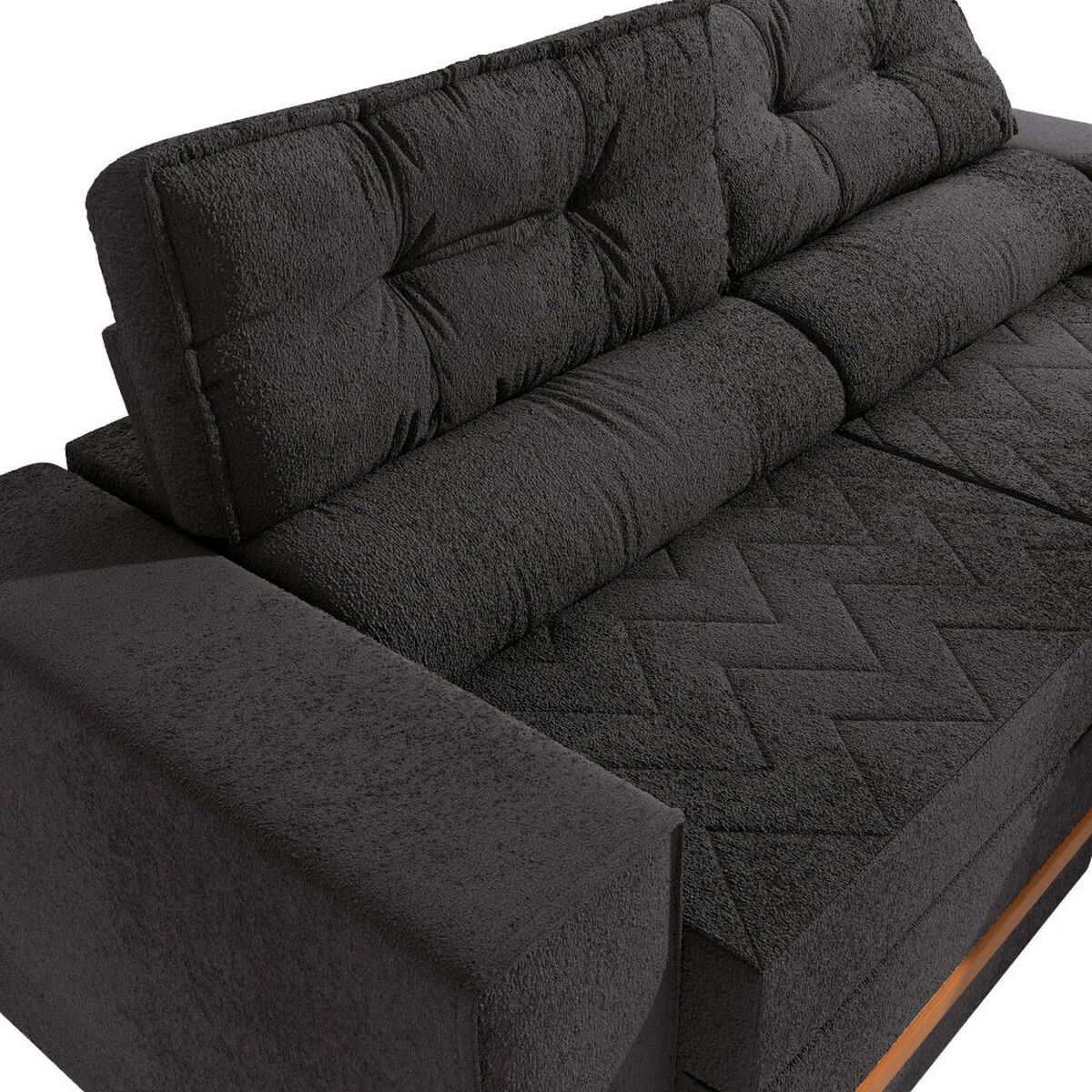 Sof&aacute; Reclinable Roca Havanna 2 Cuerpos Gris