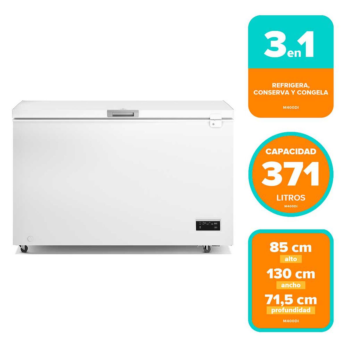 Freezer Horizontal Mademsa M400DI 371 L
