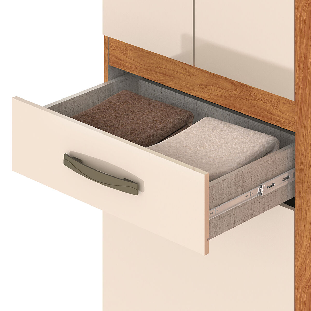Clóset Vekkahome Aveiro 8 Puertas 2 Cajones Beige