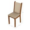 Juego de Comedor Vekkahome Celine 4 Sillas Café