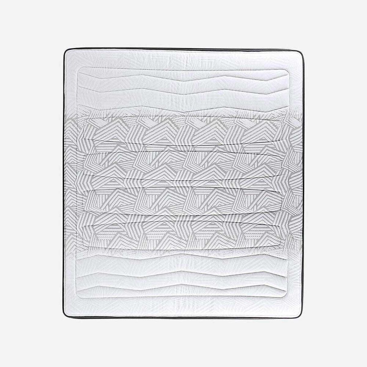 Cama Europea Rosen 2 Plazas Tempo + Respaldo + Velador Rachel Gris