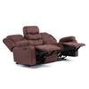 Sof&aacute; Reclinable Daniels Tradicional Norman 3 Cuerpos Caf&eacute; Oscuro