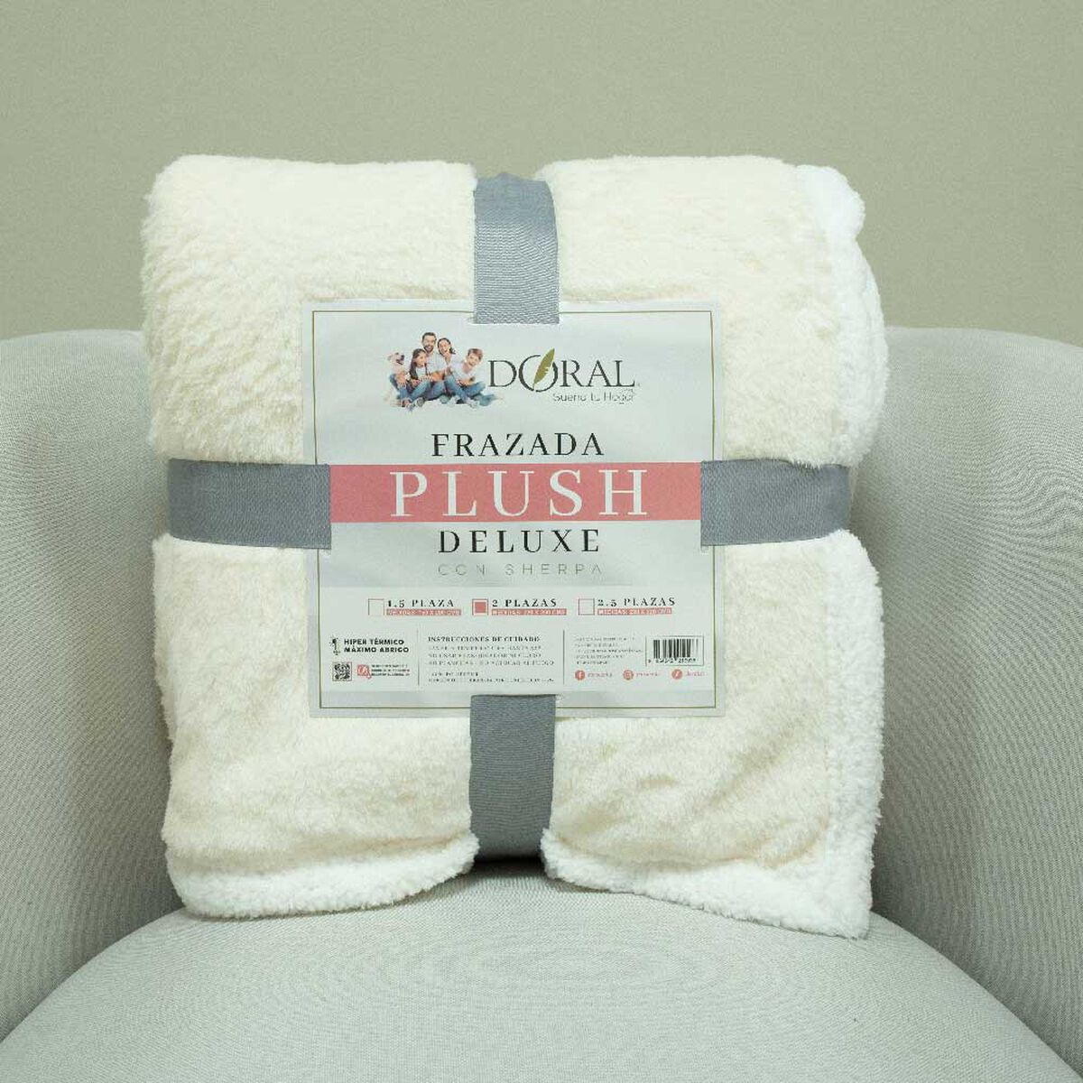 Frazada Doral 2 Plazas Plush Sherpa D5