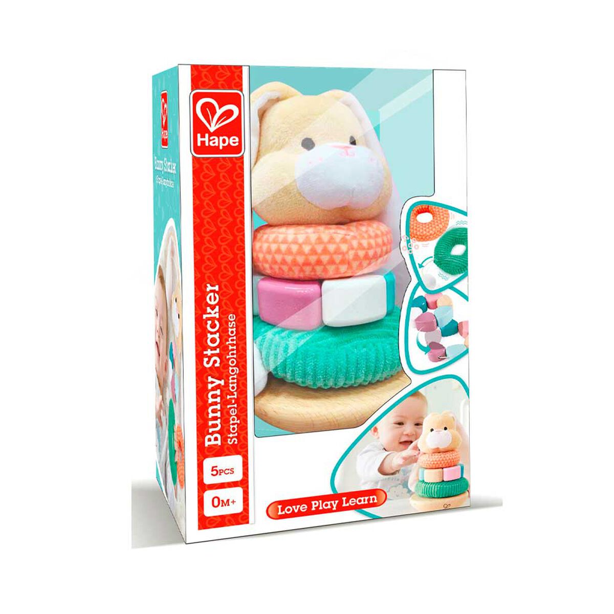 Bloques Bunny Stacker Didáctico Hape