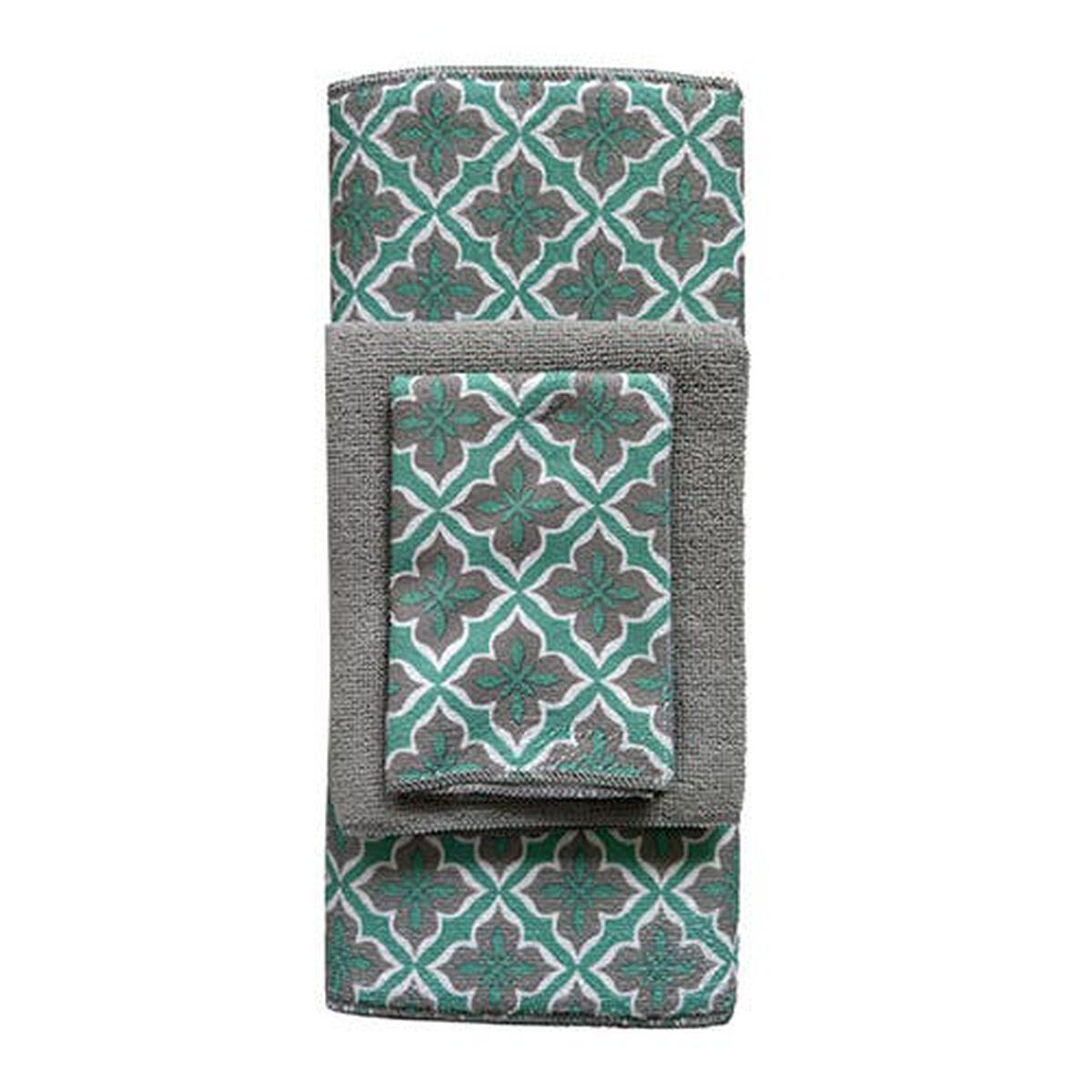 Mat Secado + Pack 2 Paños de Cocina Casa Linda Flor