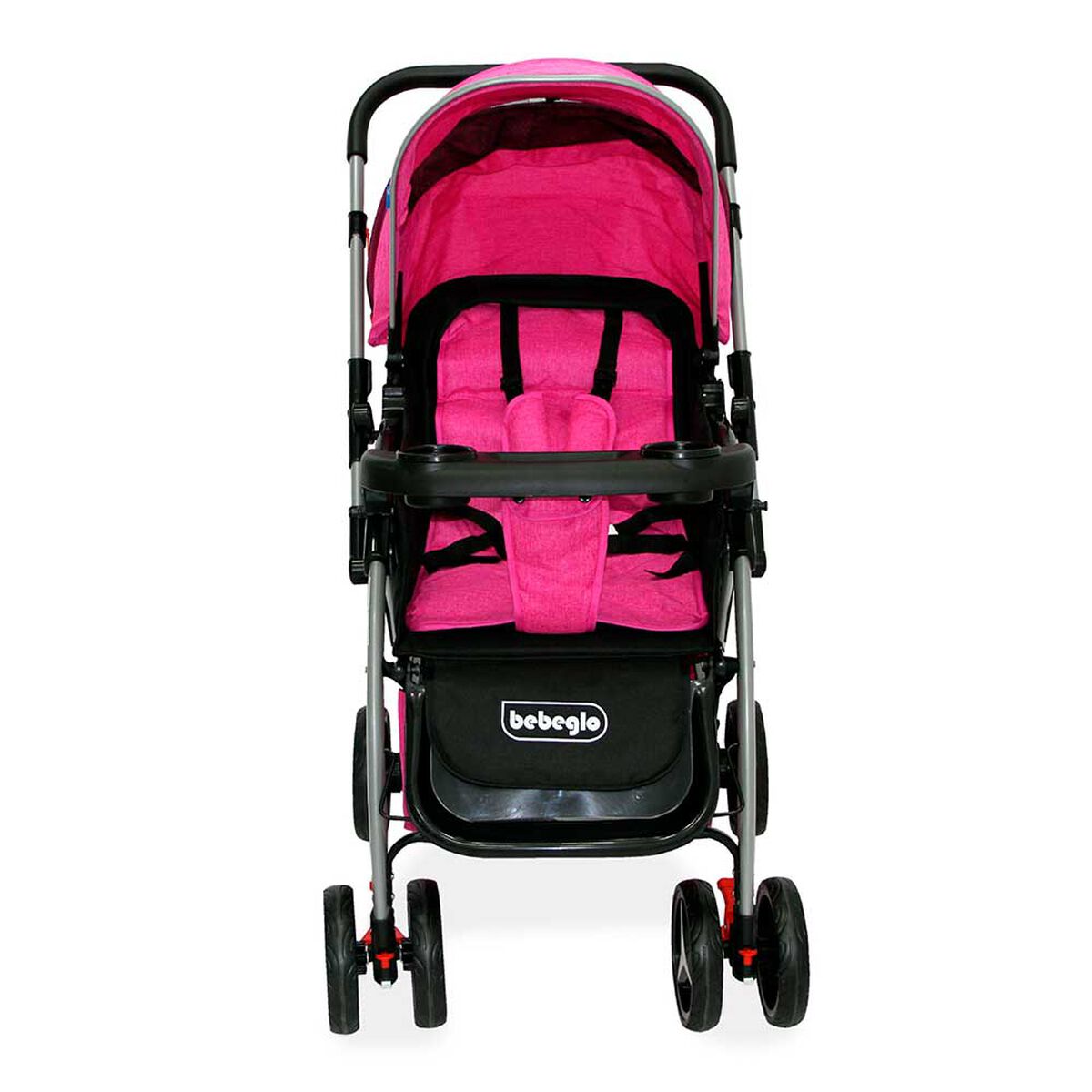 Coche Cuna Atlas Manillar Reversible Fucsia