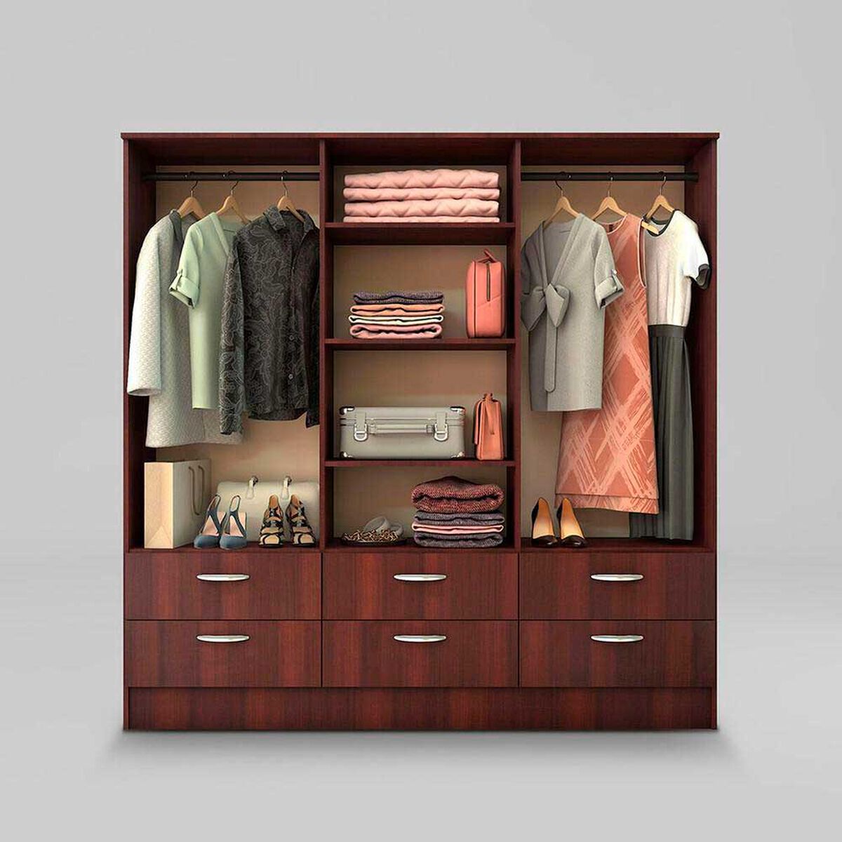 Cl&oacute;set Maipo 6 Puertas 6 Cajones