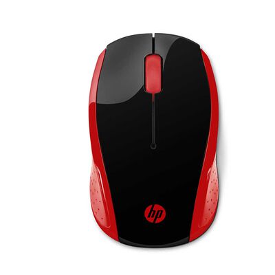 Mouse Inalámbrico HP 200 Rojo con Negro