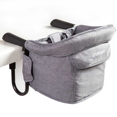 Silla de Comer Eat & Bear Sujeción de Mesa Portable Gris Bebesit
