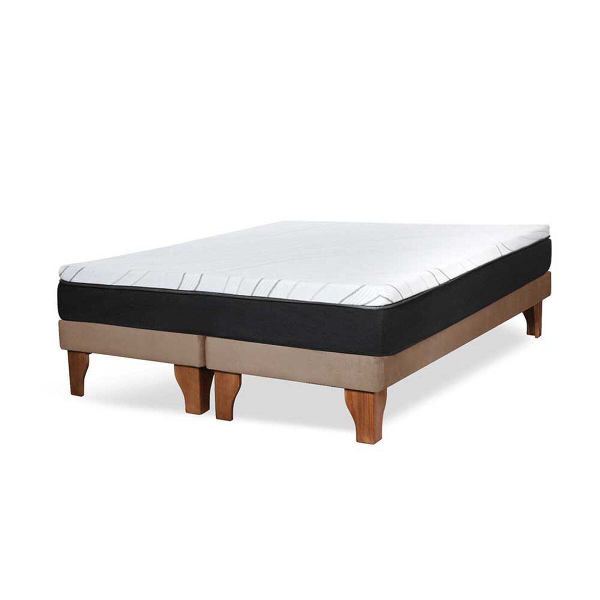 Cama Europea Latam Home 2 Plazas Zen Roller Beige