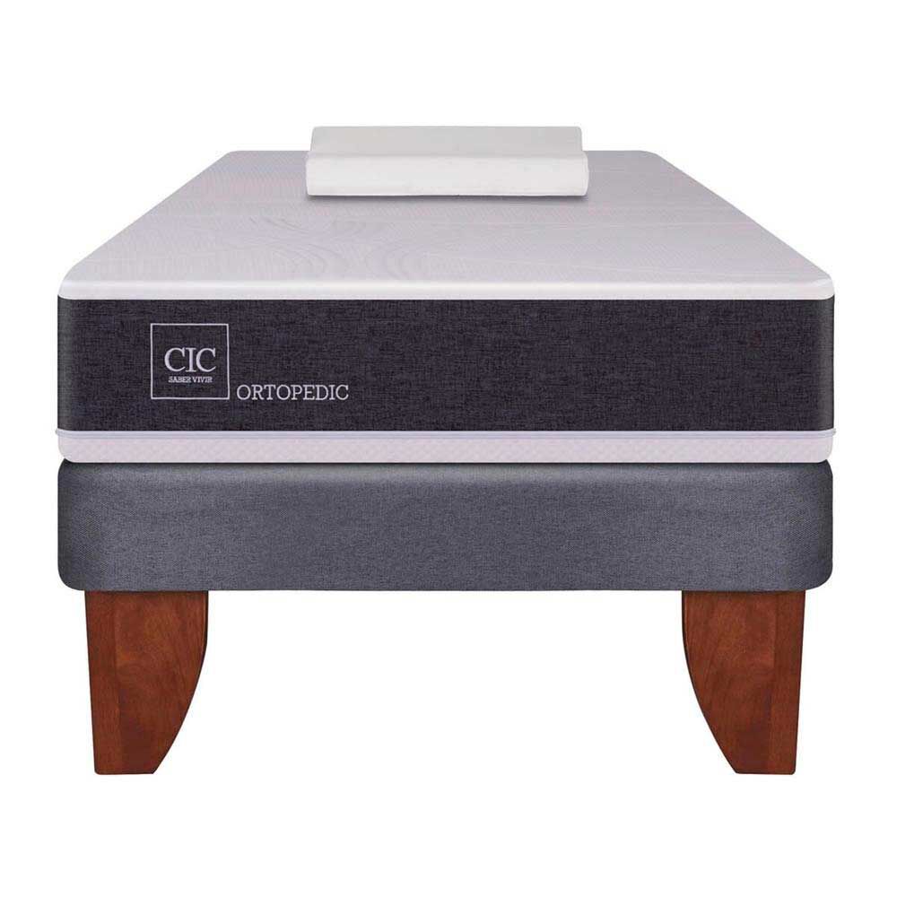 Cama Europea CIC 1 Plaza Ortopedic + Almohada