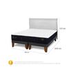 Cama Europea CIC Base Dividida King Premium + Respaldo Miro Alpino