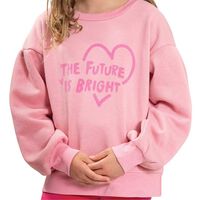 Poleron de Algodón Niña Exception rosado