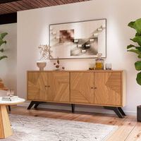 Rack Roca Santos Hasta 60"" Roble