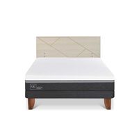 Cama Europea CIC 2 Plazas Ortopedic Advance + Respaldo Villarrica Alpino