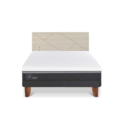 Imagen 1 del producto Cama Europea CIC 2 Plazas Ortopedic Advance + Respaldo Villarrica Alpino