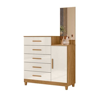 Imagen 1 del producto Cómoda Di Poretti Lisboa 1 Puerta 5 Cajones Off White