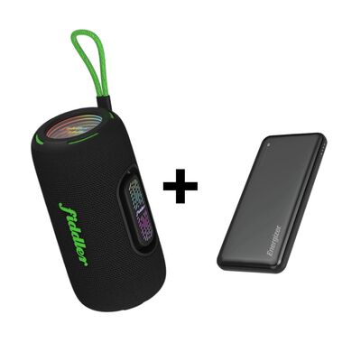 Combo Parlante Inalámbrico Rocket 20W - Powerbank 10.000 mah
