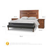 Cama Europea CIC 2 Plazas New Ortopedic + Respaldo Milán + 2 Veladores + Almohadas + Plumón Pluma