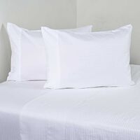 Juego de Sábanas Cannon2 Plazas 600 Hilos Dobby White